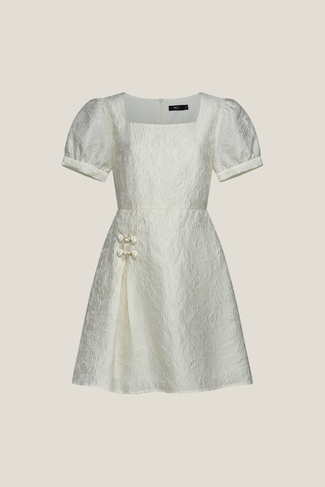 G2000 WOMAN-square-neck-short-sleeve-dress-59236082-White