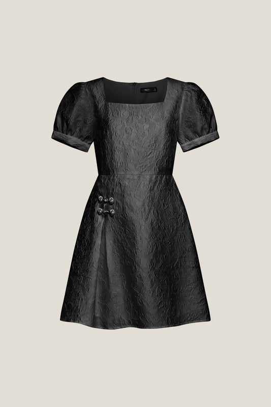 G2000 WOMAN-square-neck-short-sleeve-dress-59236082-Black