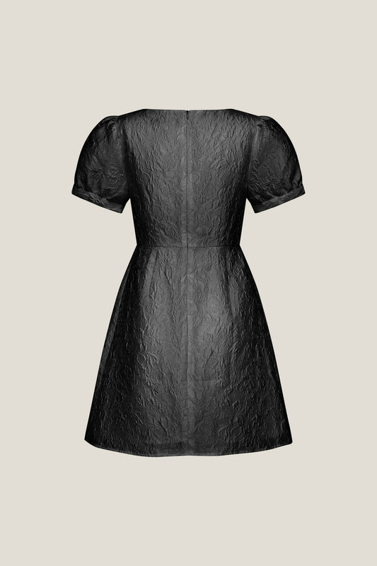 Square Neck Short Sleeve Dress