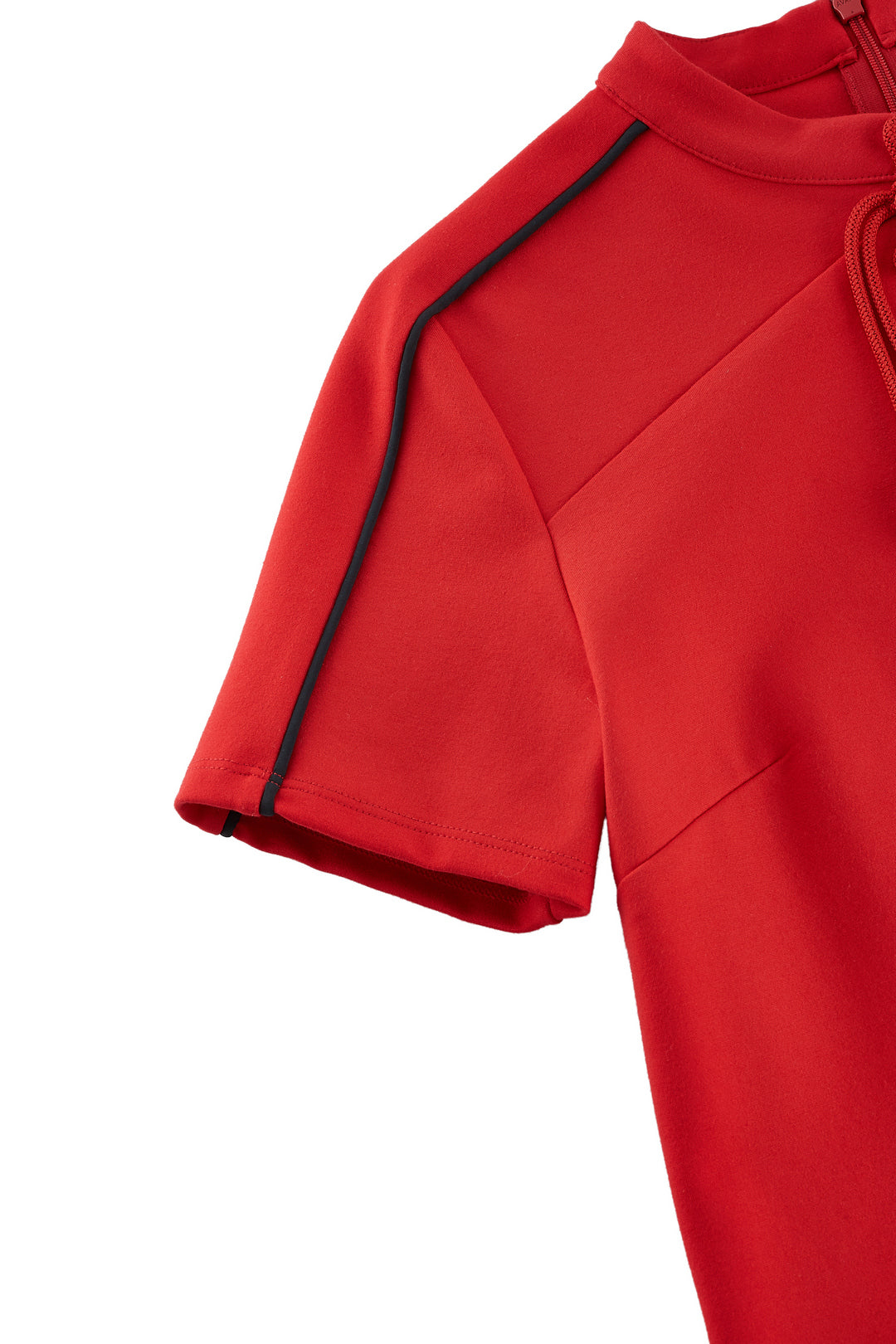 Mandarin Collar Short Sleeve Dress