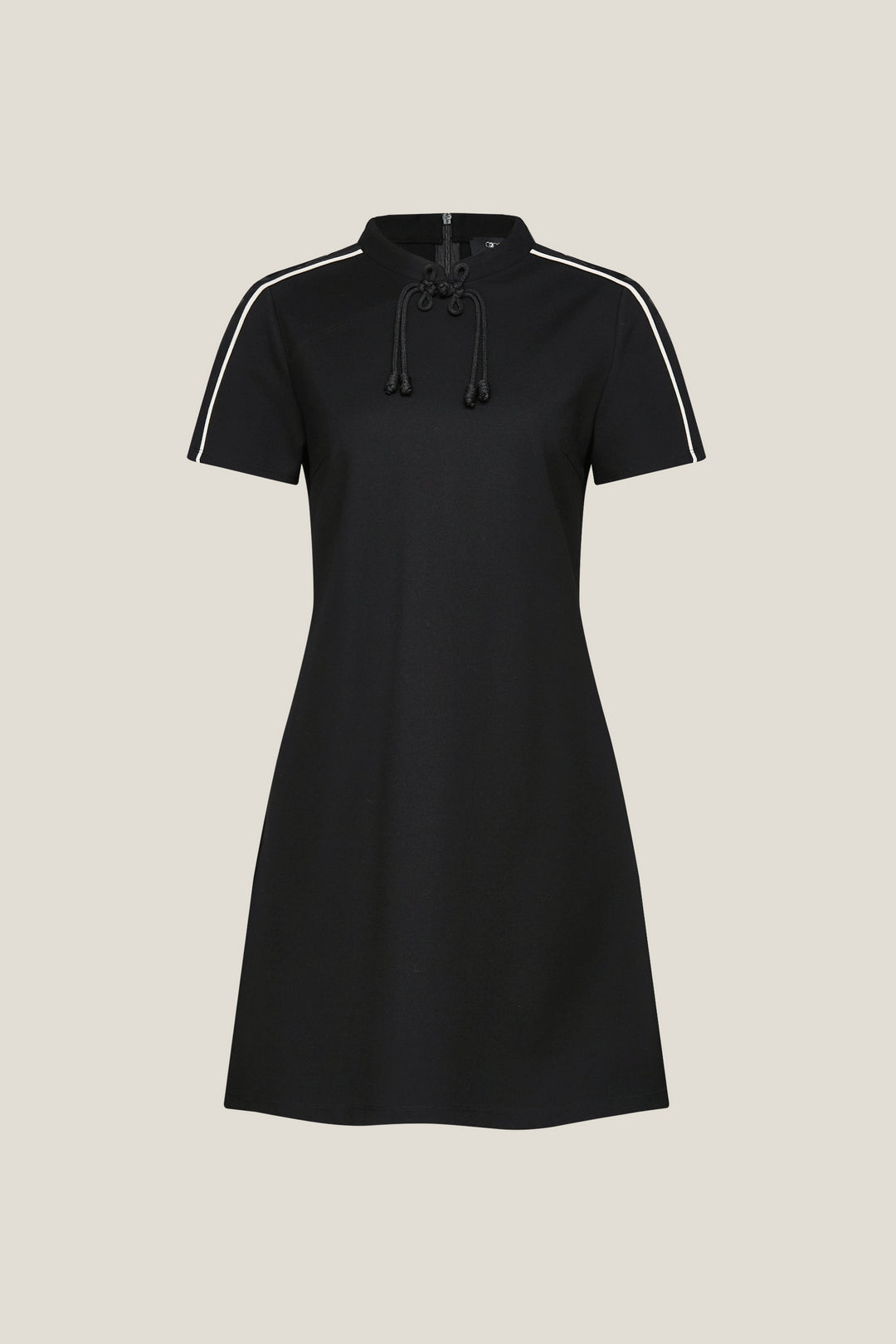 G2000 WOMAN-mandarin-collar-short-sleeve-dress-59236092-Black