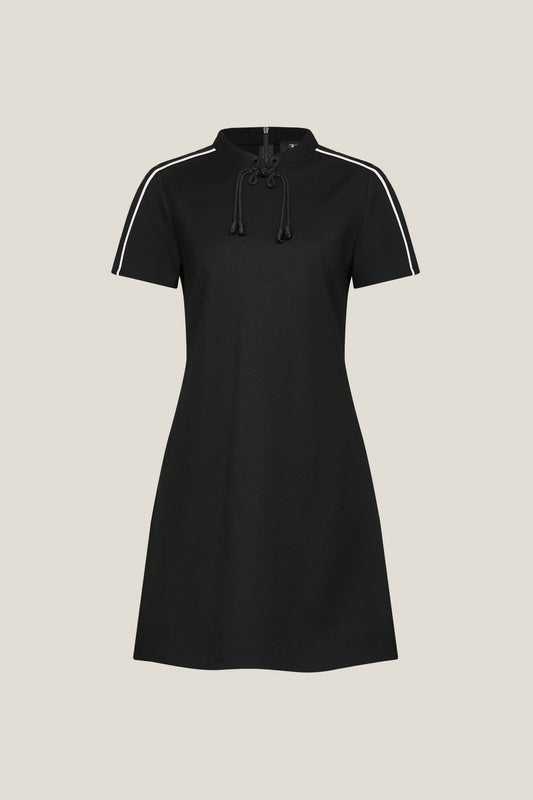 G2000 WOMAN-mandarin-collar-short-sleeve-dress-59236092-Black