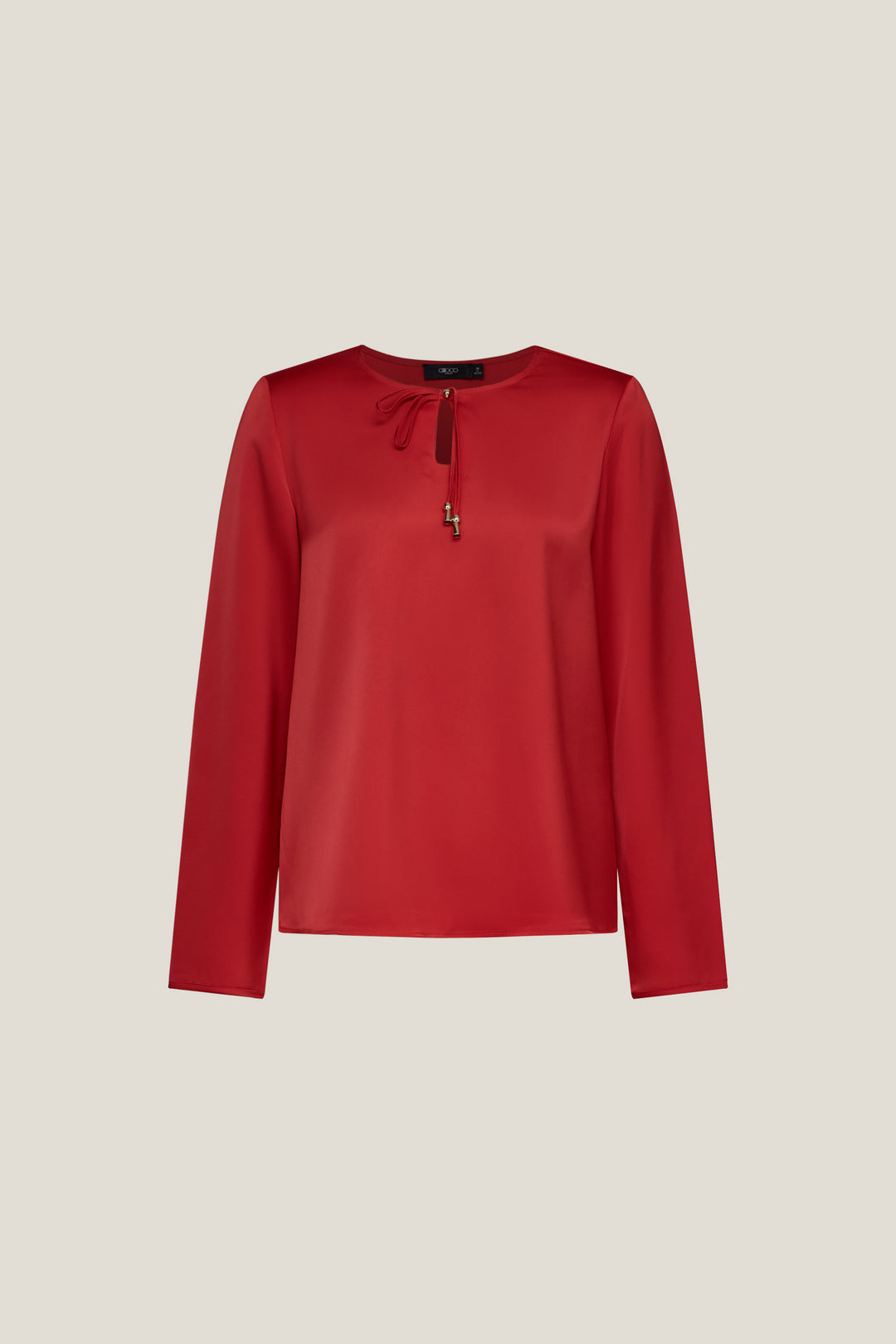 G2000 WOMAN-round-neck-long-sleeve-blouse-59241011-Red