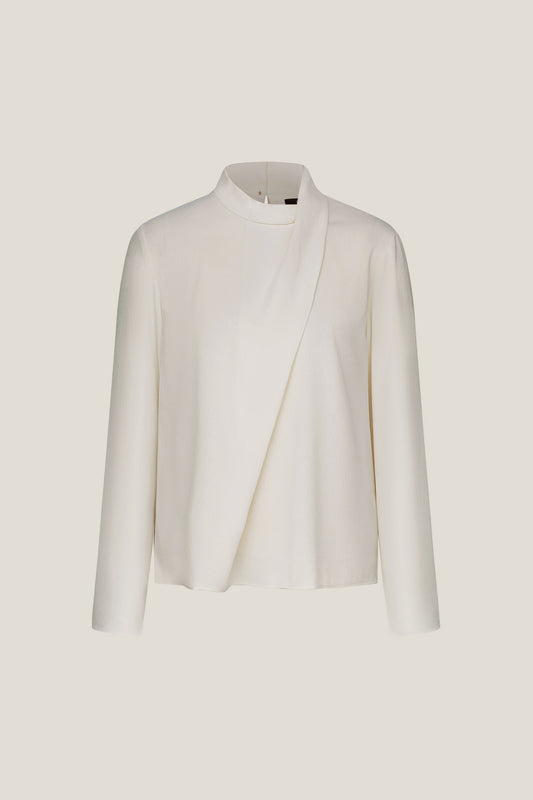 G2000 WOMAN-stand-collar-long-sleeve-blouse-59241051-Beige