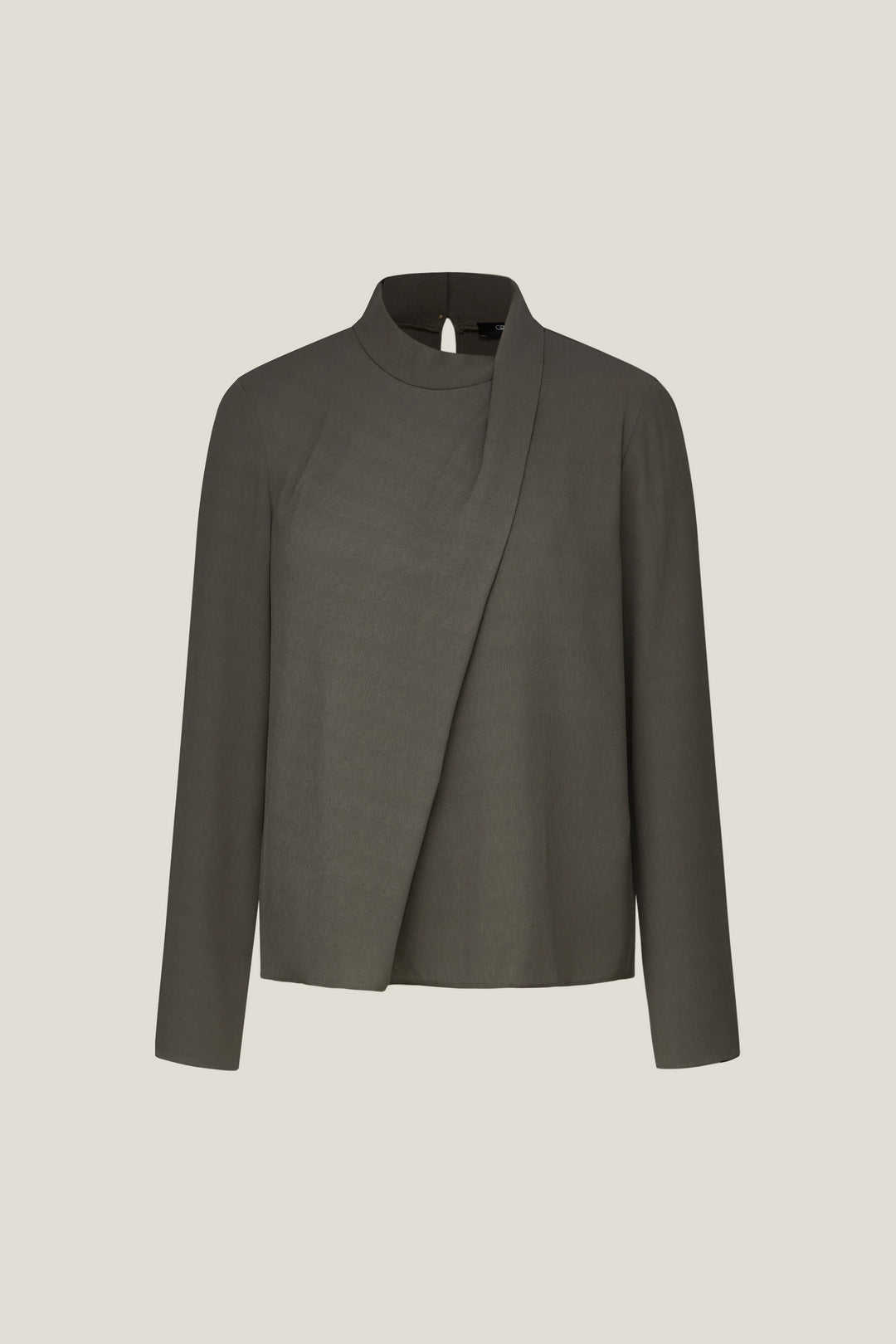 G2000 WOMAN-stand-collar-long-sleeve-blouse-59241051-Green