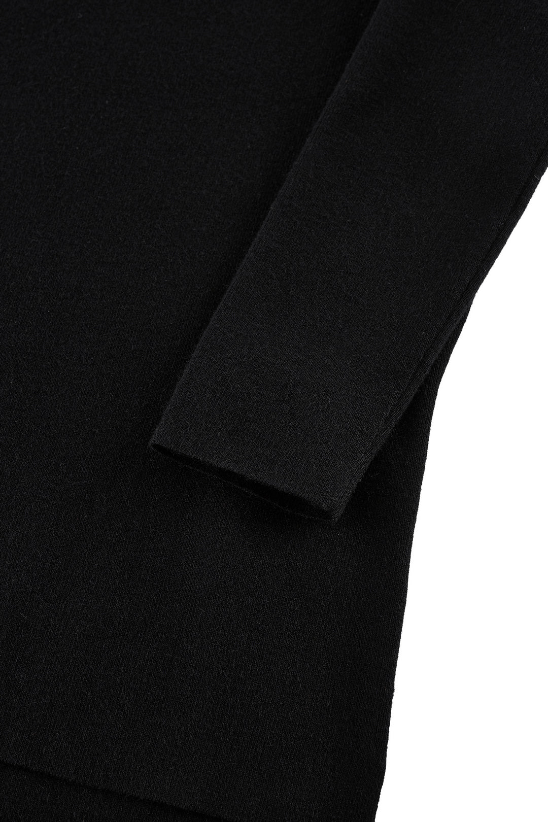 Mandarin Collar Long Sleeve Knit Sweater