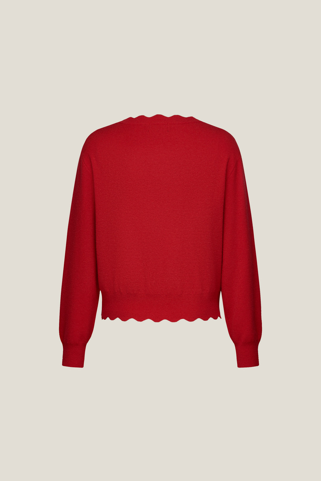 Round Neck Long Sleeve Cardigan