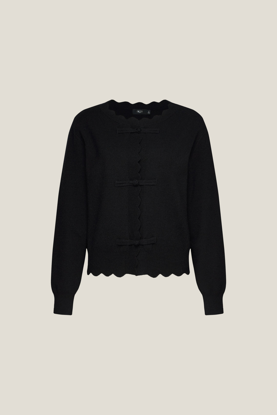 G2000 WOMAN-round-neck-long-sleeve-cardigan-59275301-Black