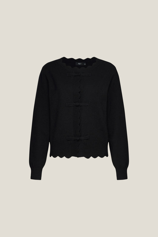 G2000 WOMAN-round-neck-long-sleeve-cardigan-59275301-Black