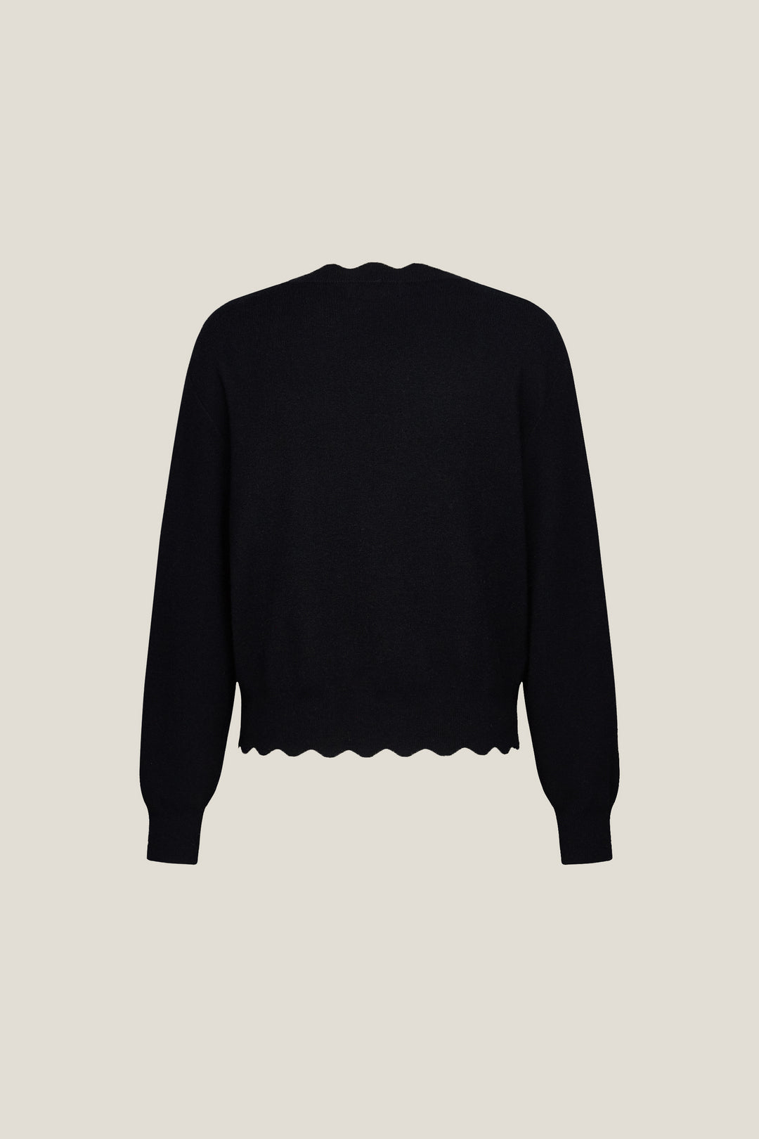 Round Neck Long Sleeve Cardigan