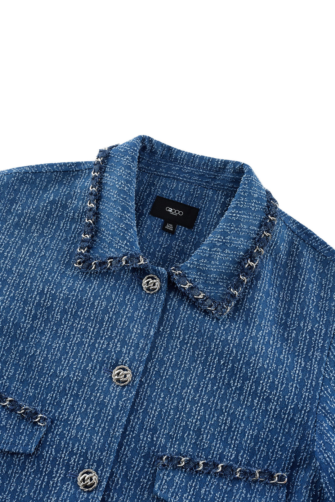 Denim Lapel Collar Jacket