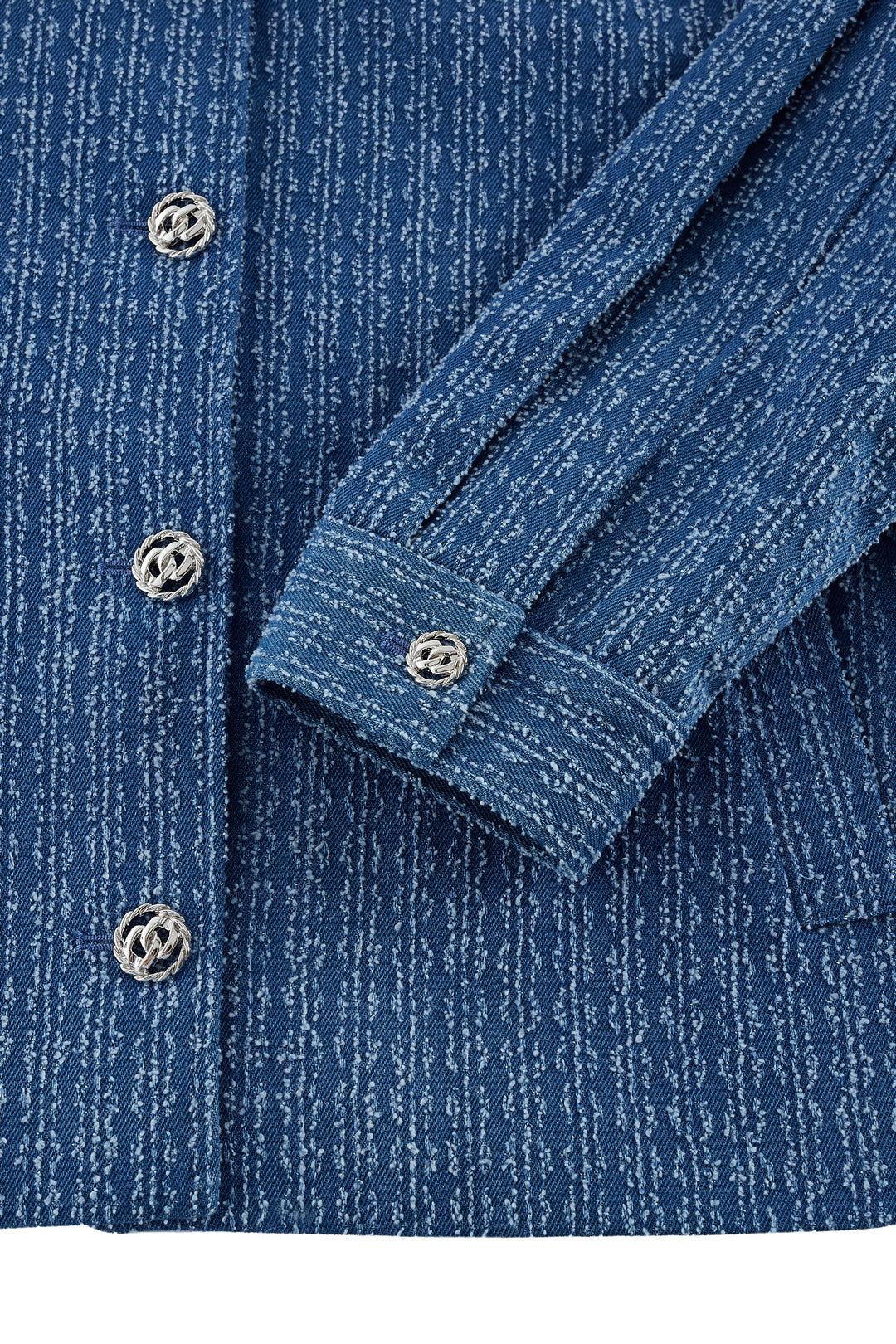Denim Lapel Collar Jacket