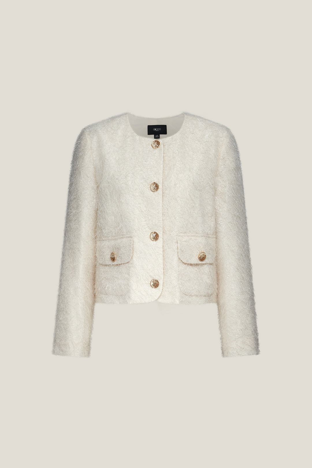 G2000 WOMAN-round-neck-long-sleeve-jacket-59281050-White