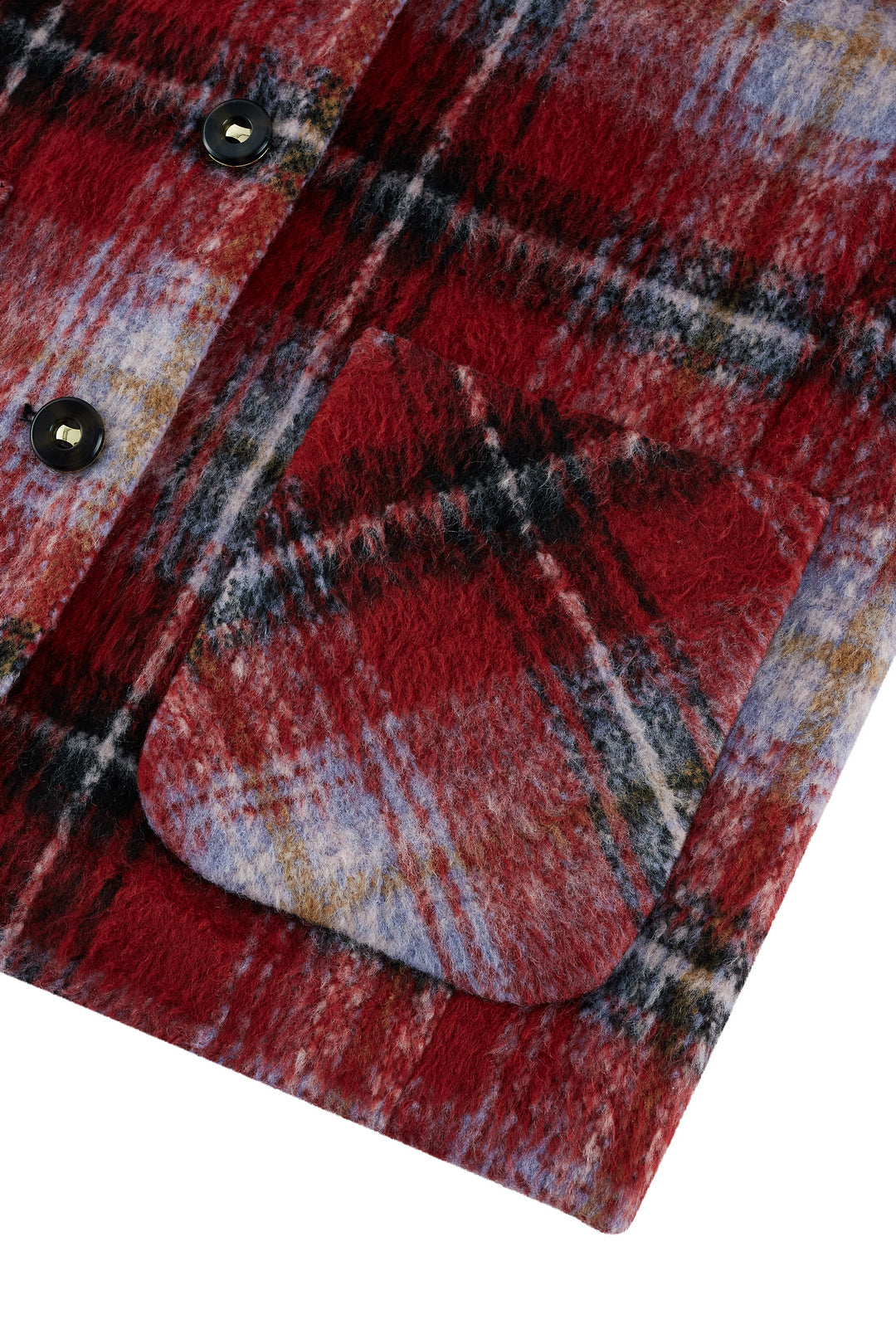 Brushed Round Neck Jacket