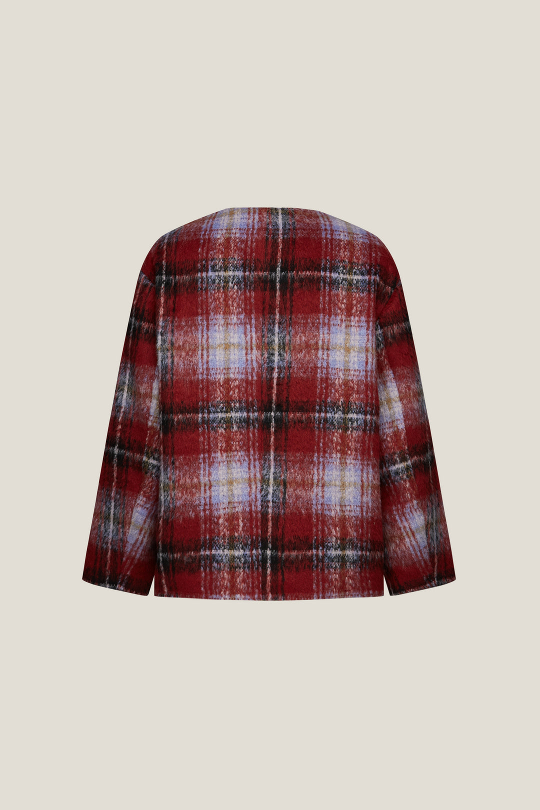 Brushed Round Neck Jacket