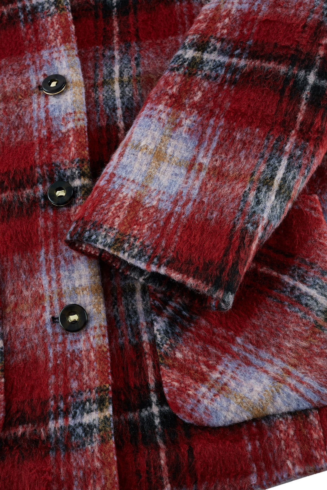 Brushed Round Neck Jacket