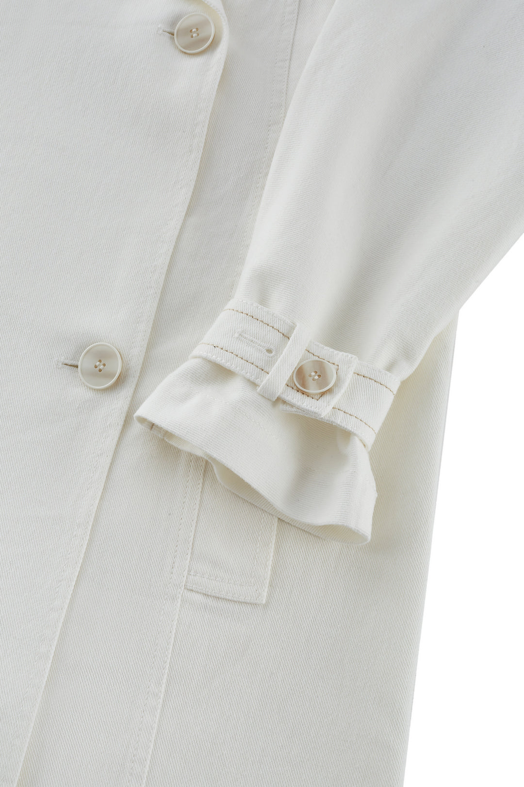 Denim Lapel Collar Coat