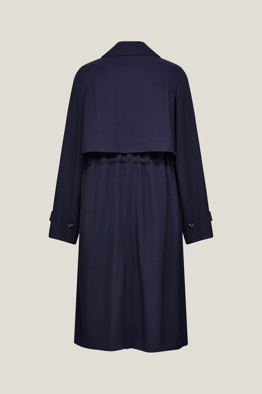 Lapel Collar Long Sleeve Coat