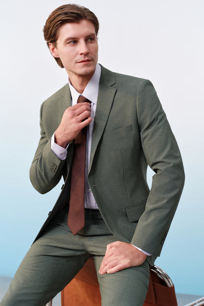 G2000 MAN-three-proof-finish-標準領-suit-blazer-61113052-Green
