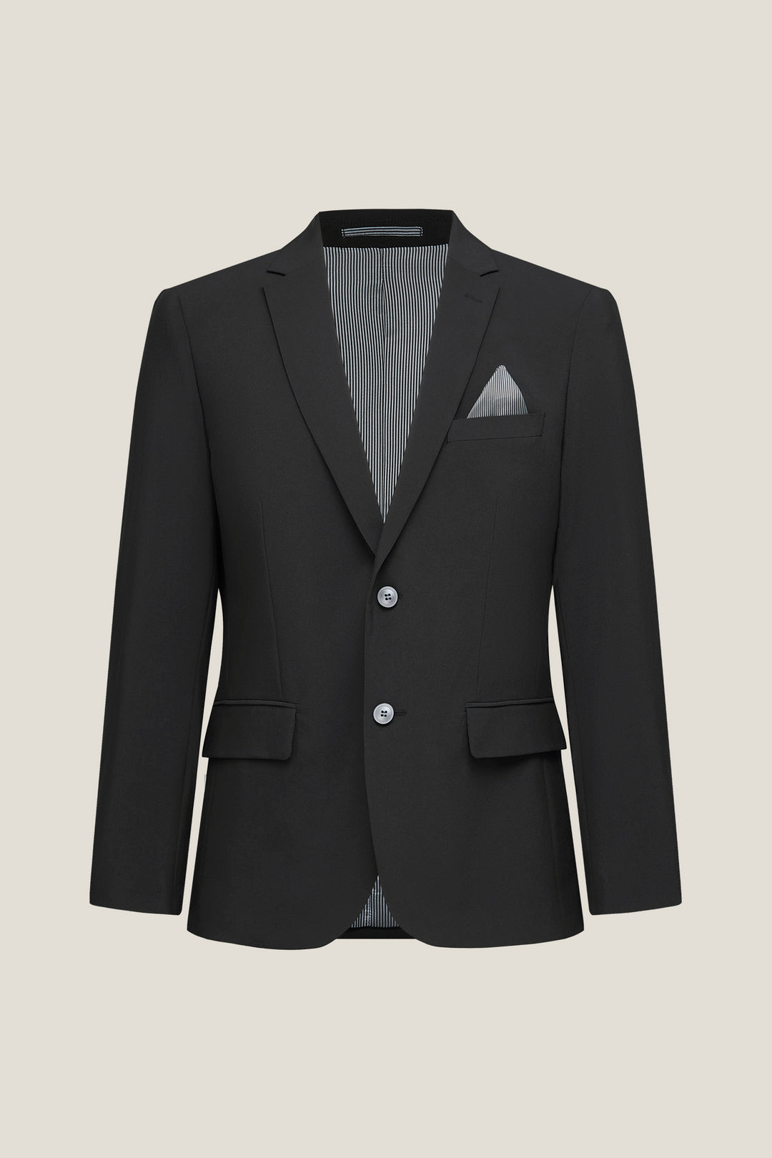 G2000 MAN-three-proof-finish-標準領-suit-blazer-61113052-Black