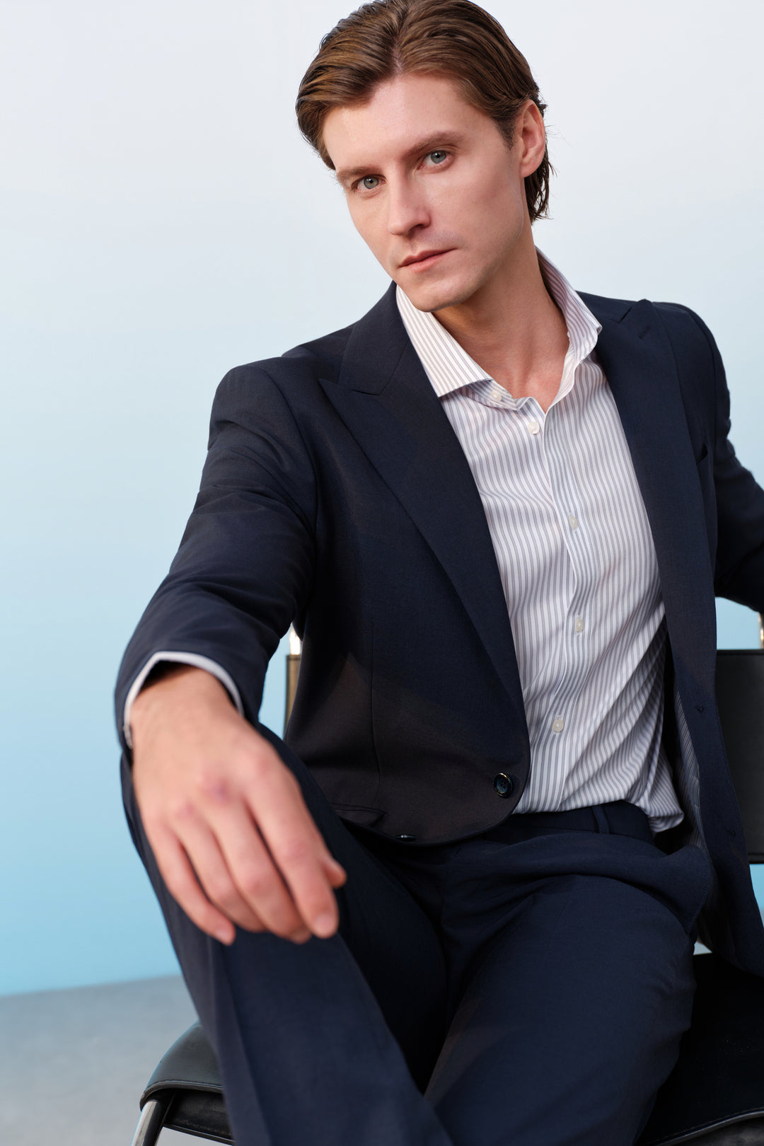 G2000 MAN-multi-way-stretch-suit-blazer-61113193-Blue