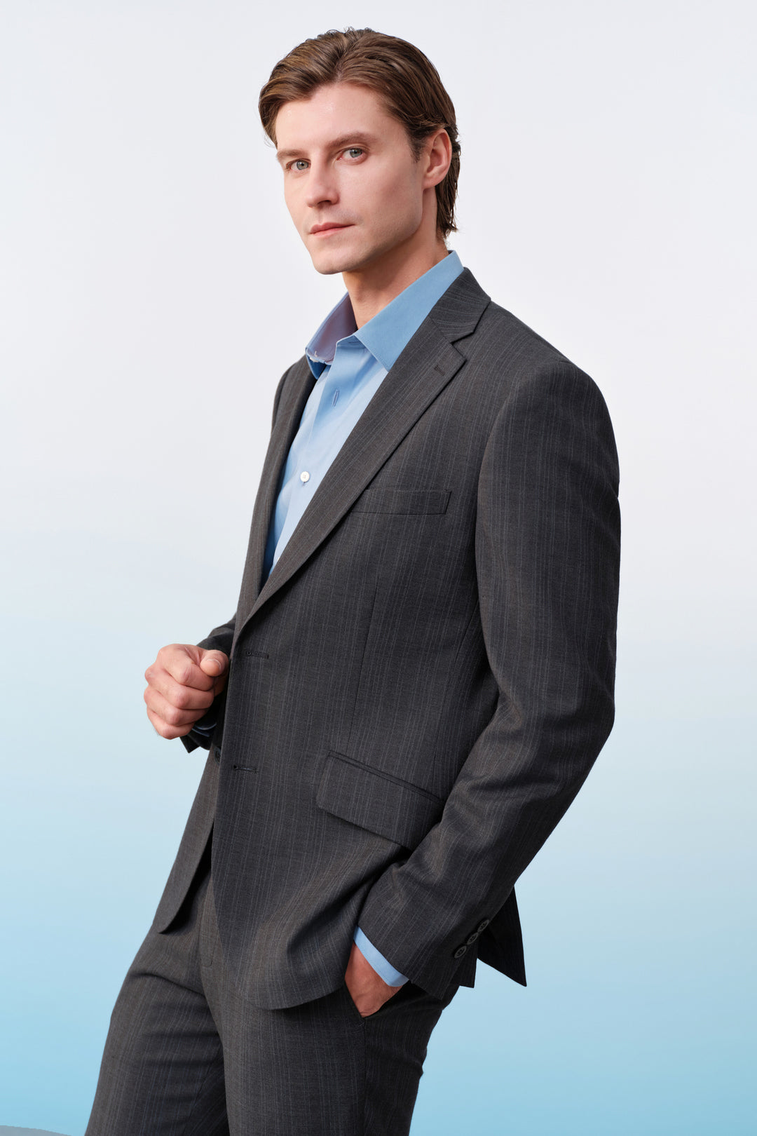 G2000 MAN-machine-washable-suit-blazer-61113321-Grey