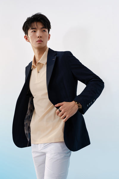 G2000 MAN-machine-washable-標準領-blazer-61113702-Blue