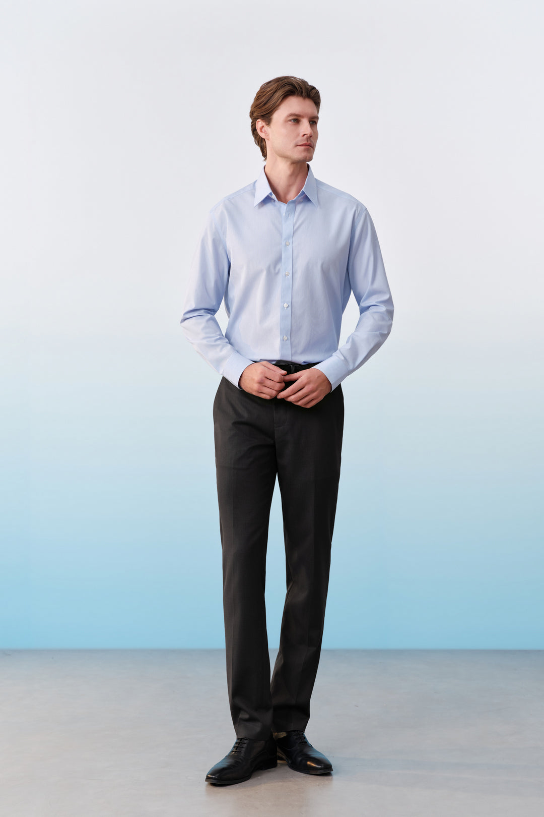 Non-Iron 長袖商務恤衫