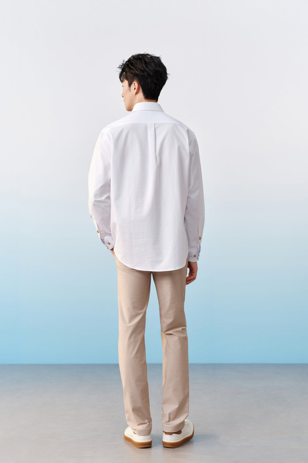 100% Cotton Long-Sleeve Casual Shirt
