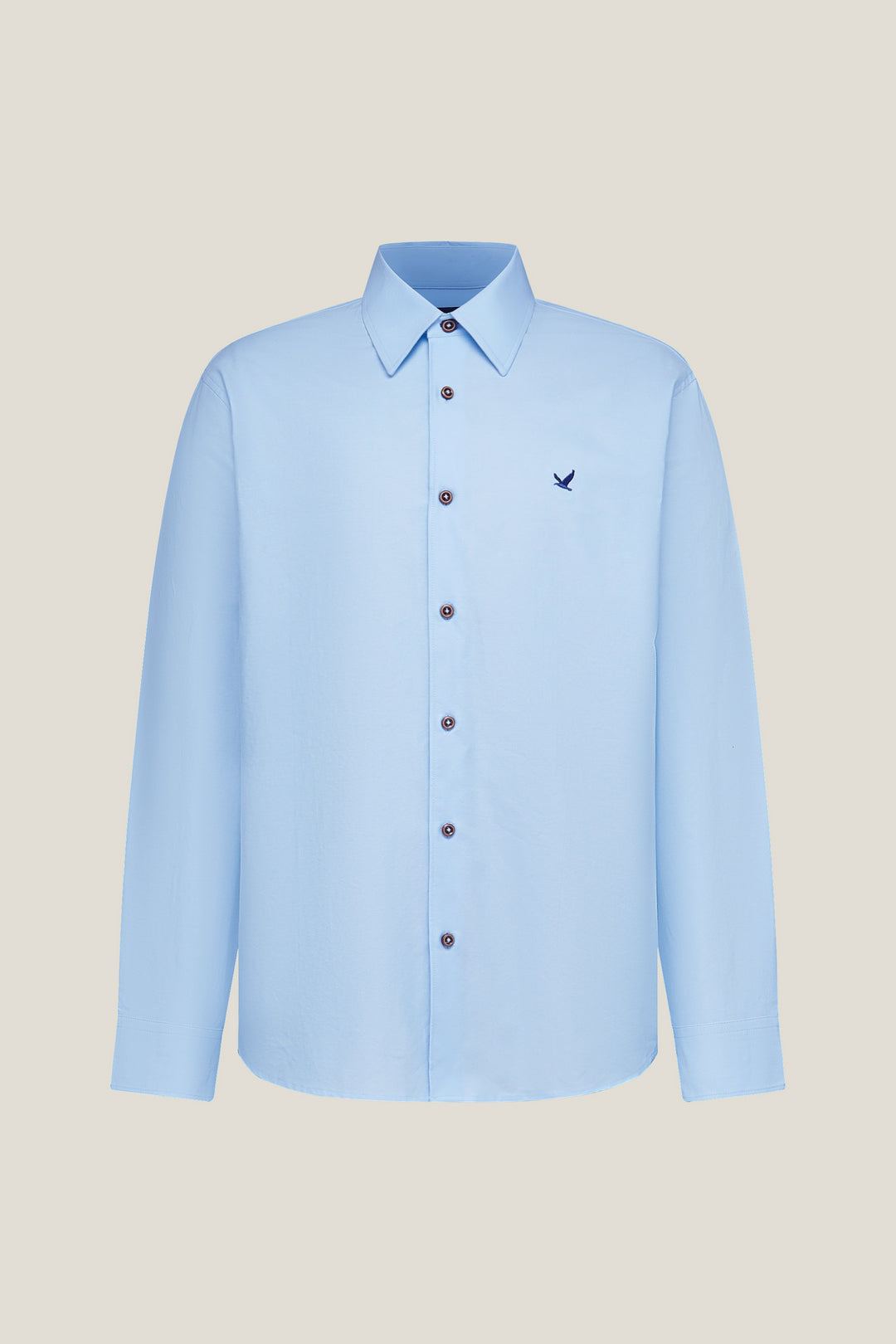 G2000 MAN-100-cotton-long-sleeve-casual-shirt-61120734-Blue