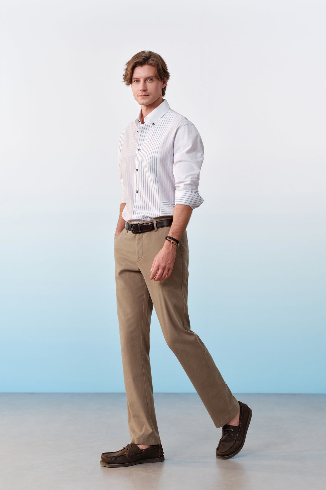 100% Cotton 長袖休閒恤衫