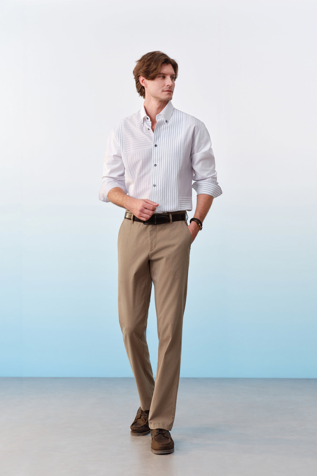 100% Cotton 長袖休閒恤衫