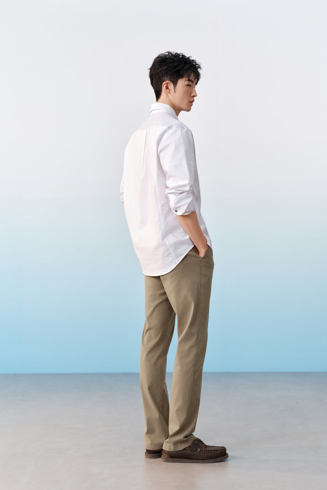 100% Cotton 長袖休閒恤衫