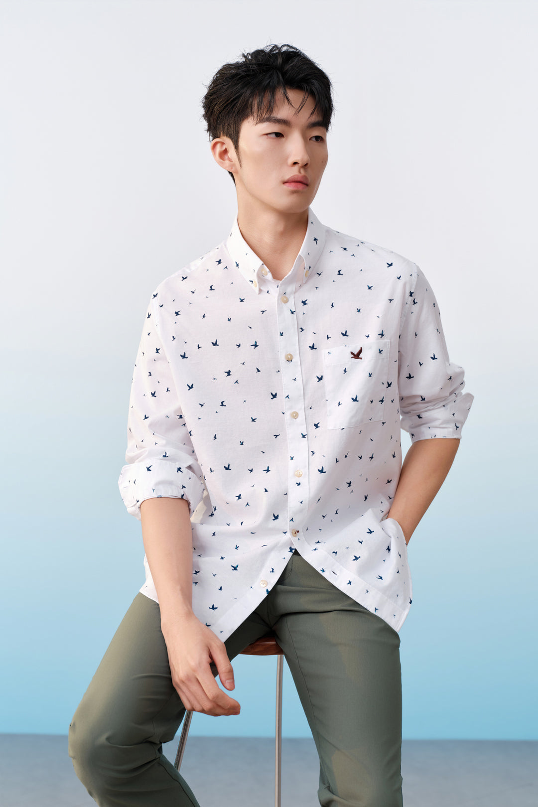 G2000 MAN-non-iron-long-sleeve-casual-shirt-61120994-White