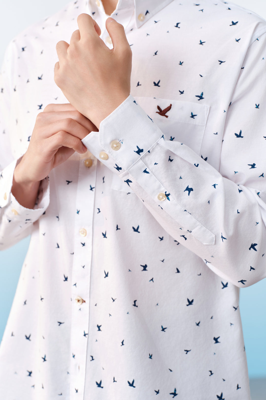 Non-Iron 長袖休閒恤衫