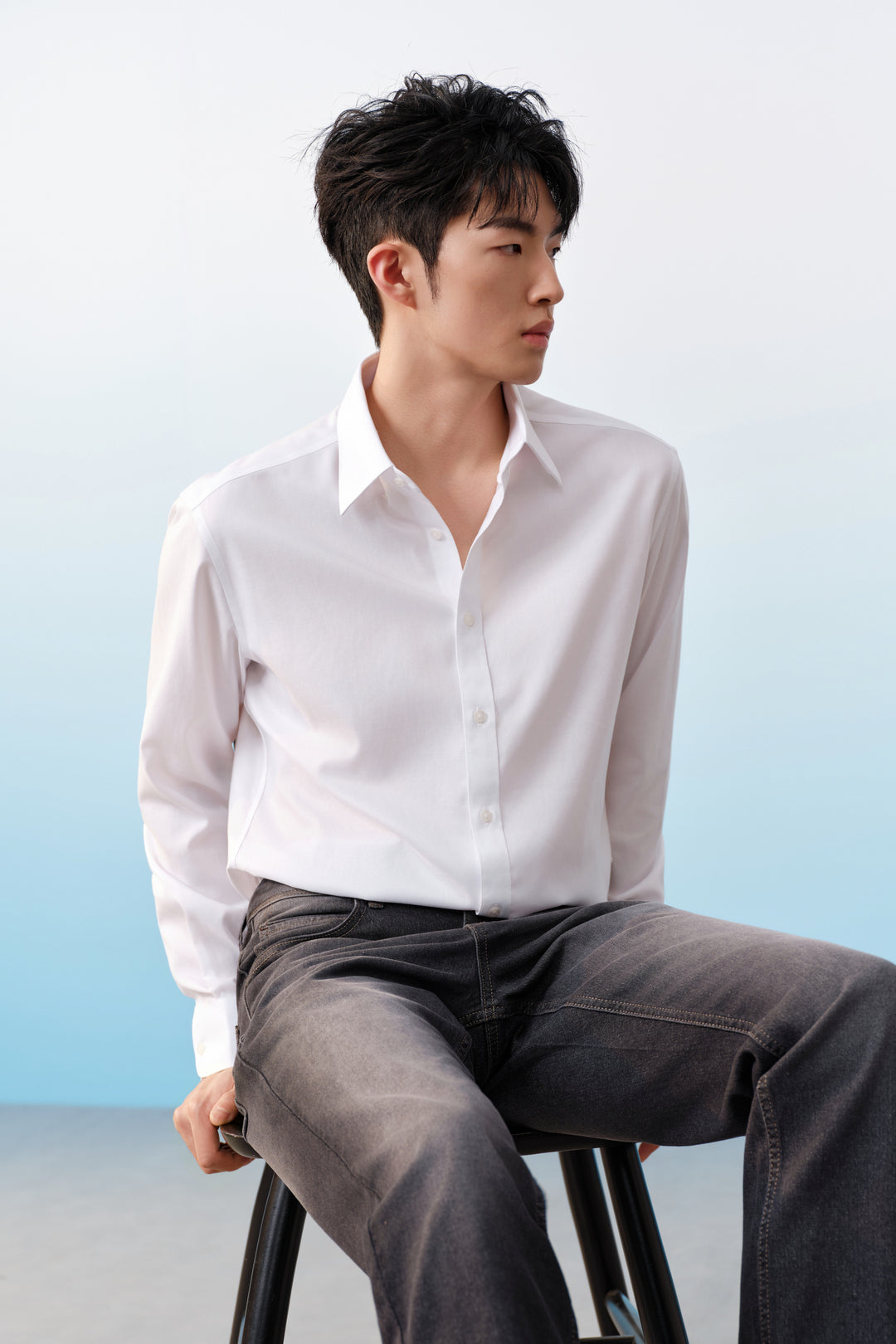 G2000 MAN-non-iron-long-sleeve-dress-shirt-61121352-White