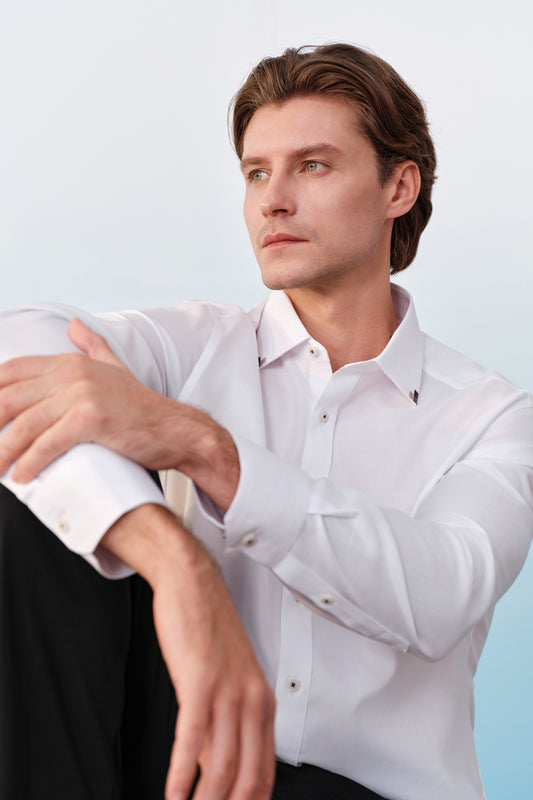 G2000 MAN-non-iron-long-sleeve-dress-shirt-61121402-White