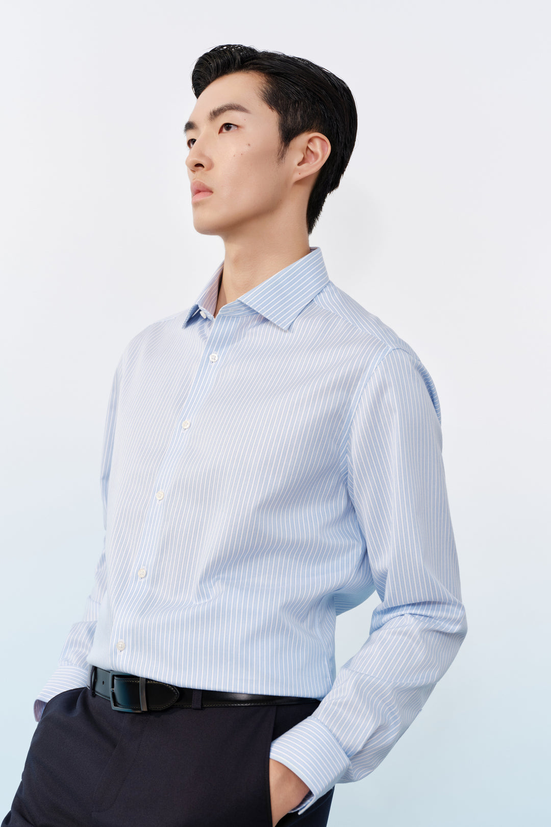 G2000 MAN-non-iron-long-sleeve-dress-shirt-61121511-Blue
