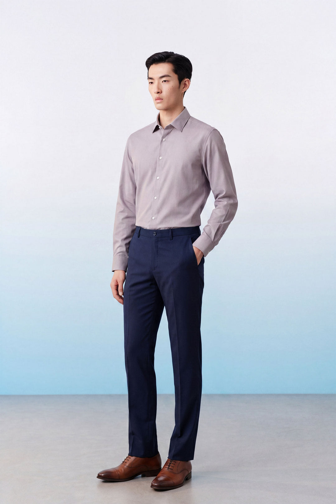 Non-Iron 長袖商務恤衫