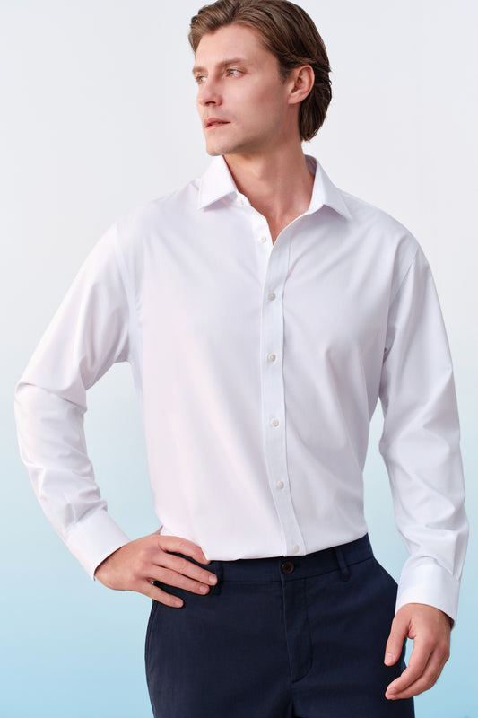 G2000 MAN-non-iron-long-sleeve-dress-shirt-61123121-White