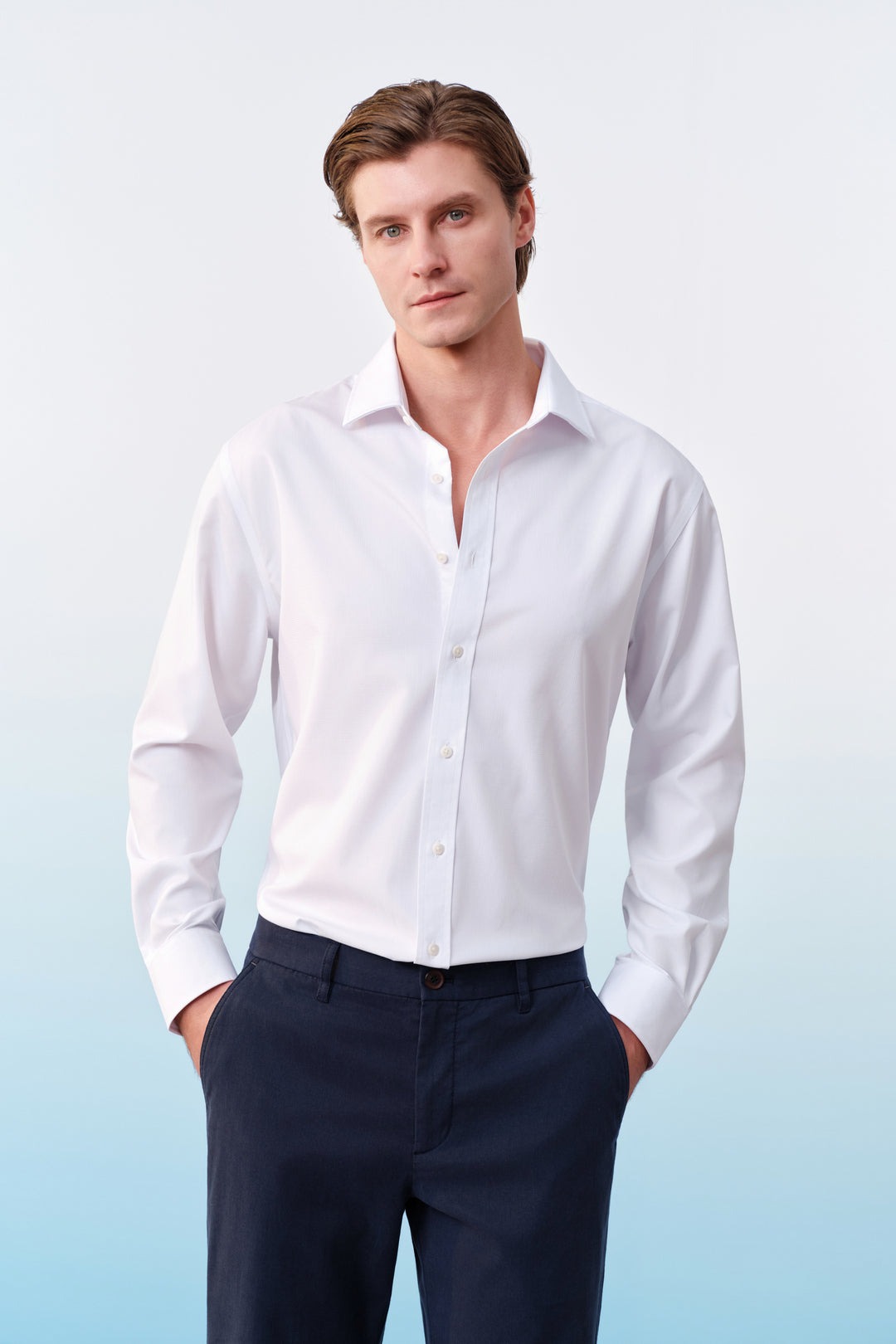 Non-Iron 長袖商務恤衫
