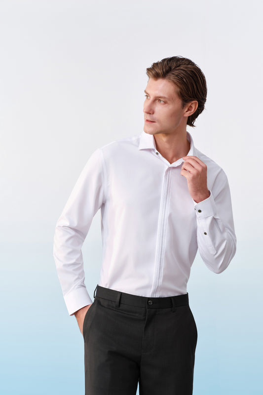 G2000 MAN-non-iron-long-sleeve-dress-shirt-61123192-White