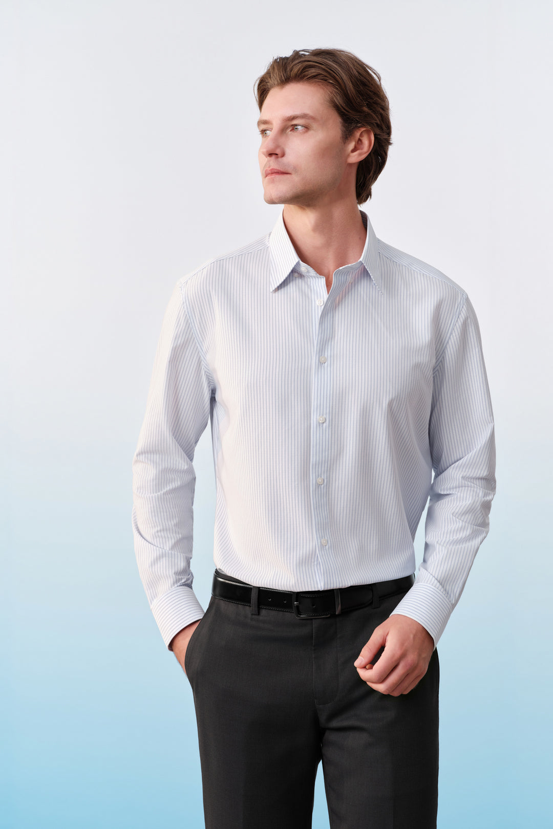 Non-Iron 長袖商務恤衫