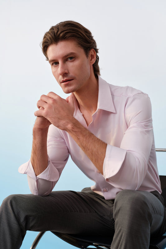 G2000 MAN-non-iron-long-sleeve-dress-shirt-61123633-Pink