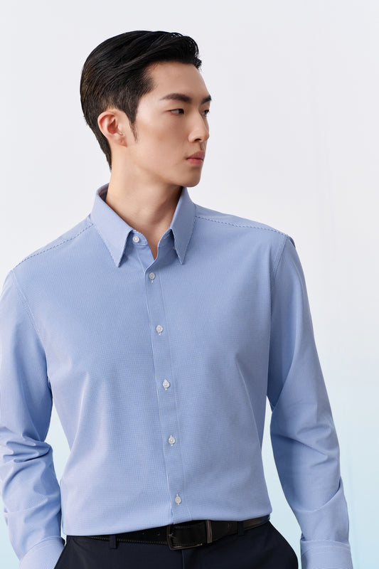 G2000 MAN-non-iron-long-sleeve-dress-shirt-61123673-Blue