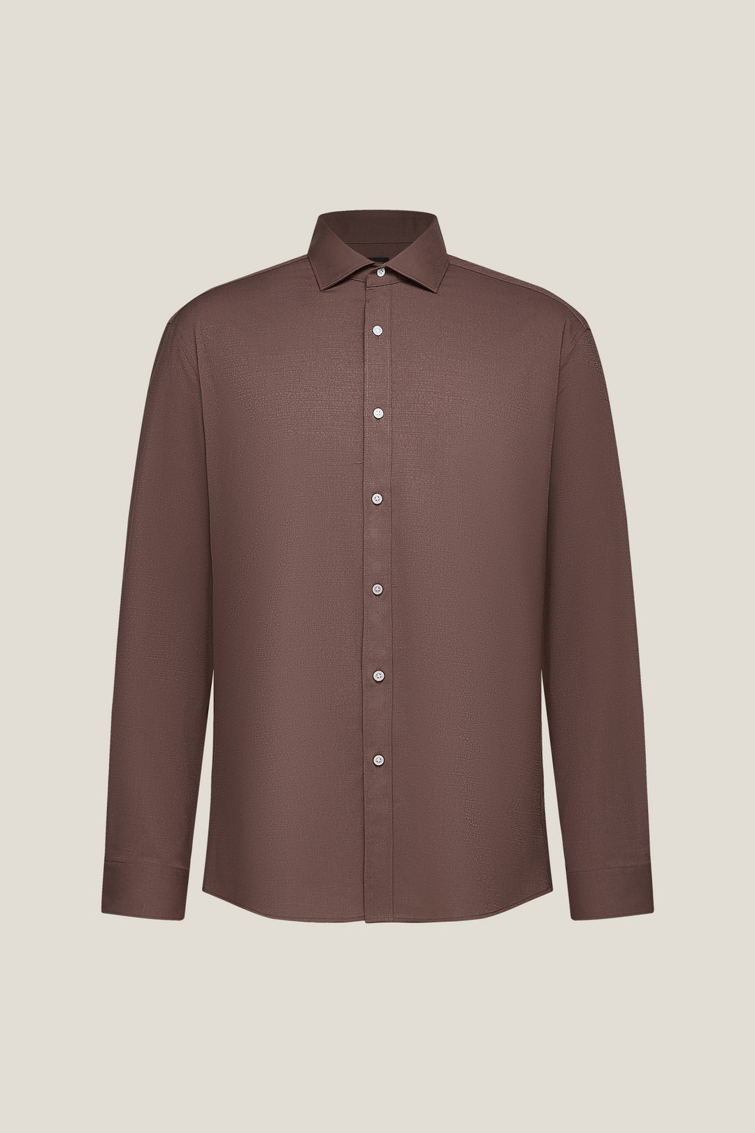 G2000 MAN-non-iron-long-sleeve-dress-shirt-61123883-Brown