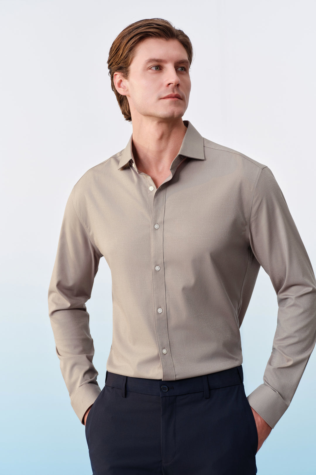 Non-Iron 長袖商務恤衫