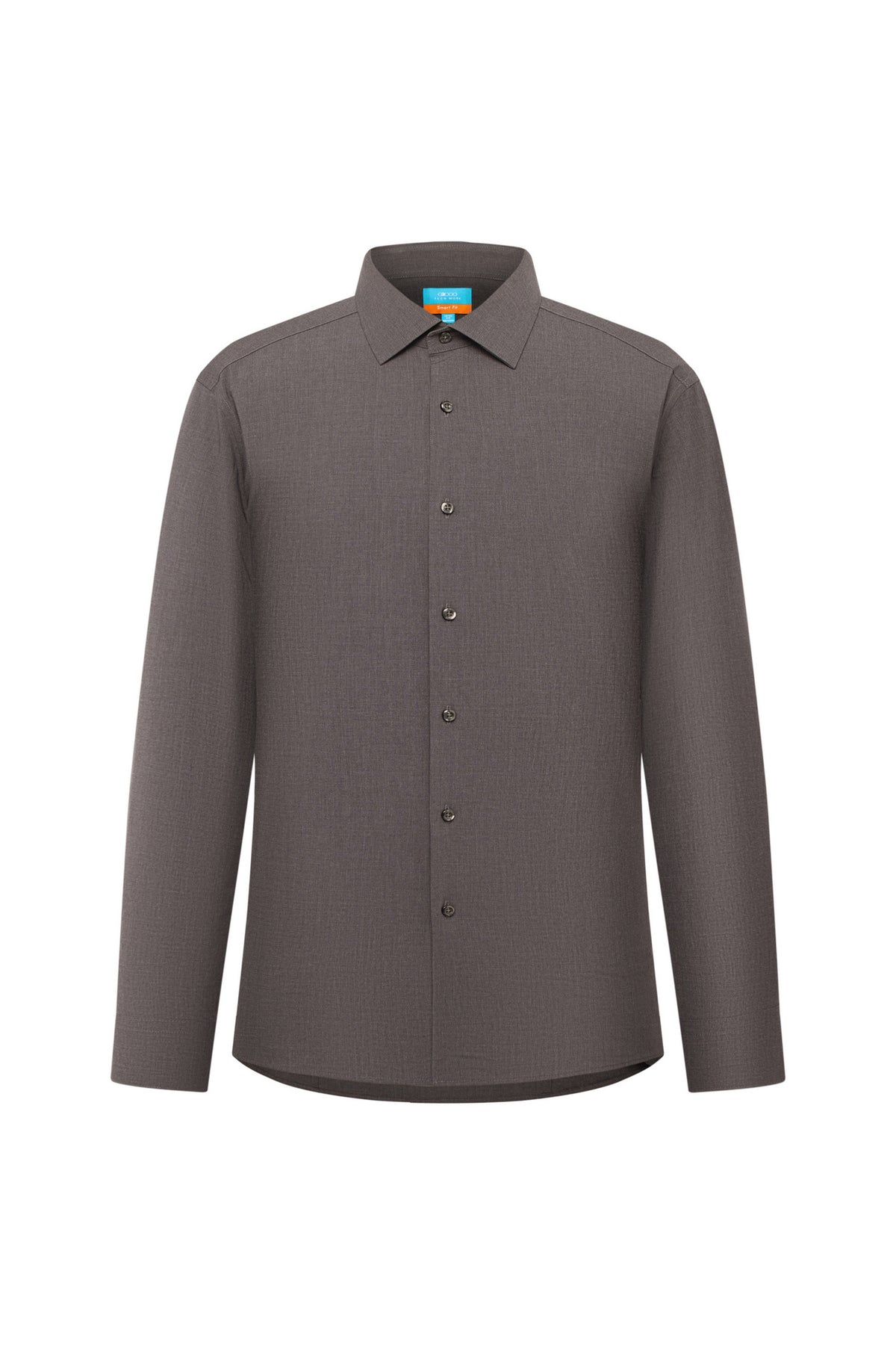 G2000 MAN-three-proof-finish-twill-long-sleeve-dress-shirt-61123902-Brwon