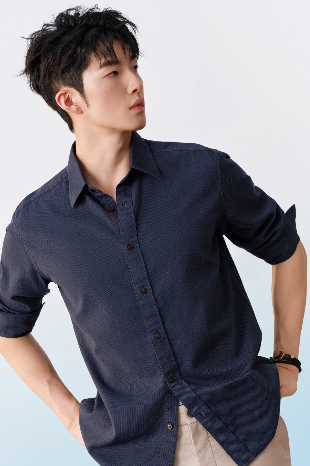 Lyocell Blend 長袖休閒恤衫