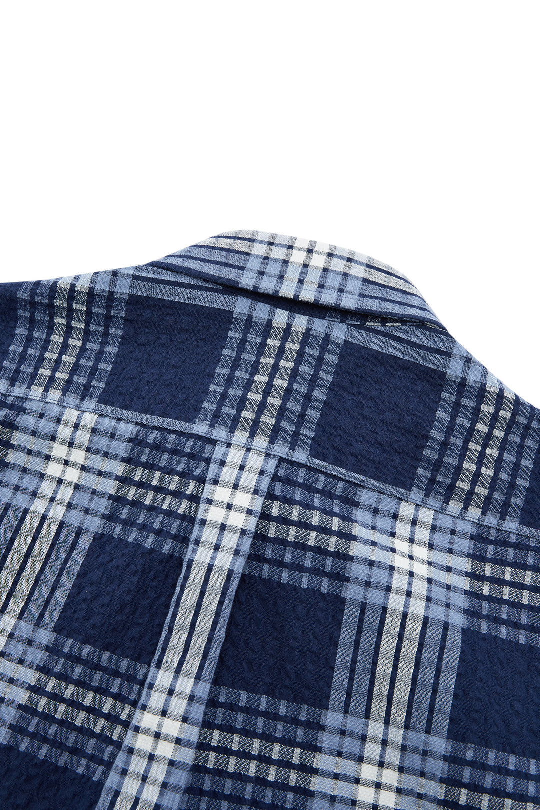 Cotton Blend Short-Sleeve Casual Shirt